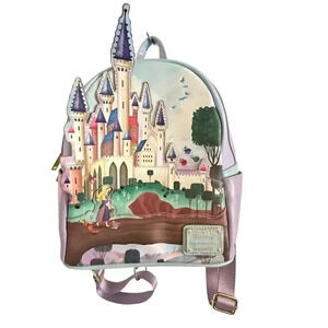 Loungefly Disney Princess Castle Series Sleeping Beauty Mini Backpack New no tag